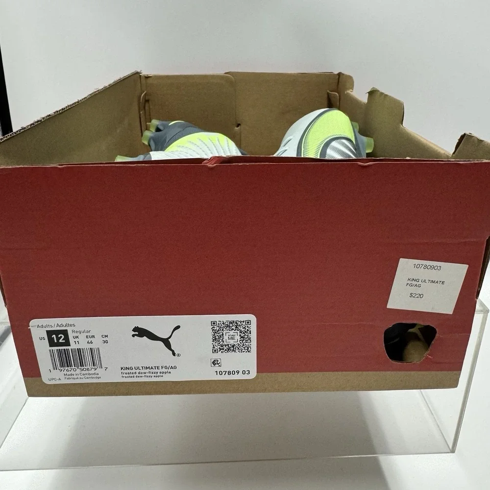 Brand New PUMA King Ultimate FG/AG Soccer Cleats 107809-03 Men's Size 12